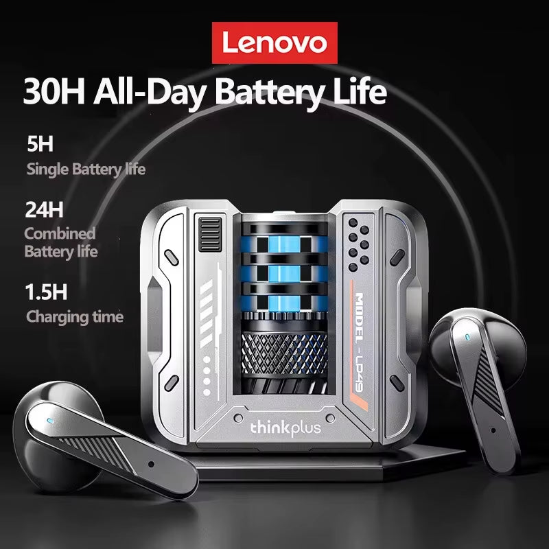 LP49 AI Translation Headphones Wireless Bluetooth 5.4 Noise Reduction HD Call Earbuds Office Travel Real Time Translation
