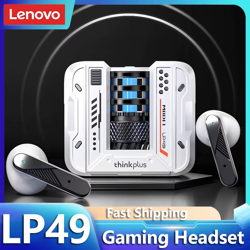 LP49 AI Translation Headphones Wireless Bluetooth 5.4 Noise Reduction HD Call Earbuds Office Travel Real Time Translation