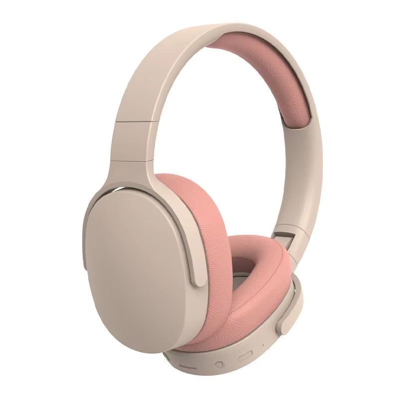 Wireless Bluetooth5.3 Headphones over Ear Hifi Stereo Headset True Sports with Earphones TF/AUX Music Player with HD Mic